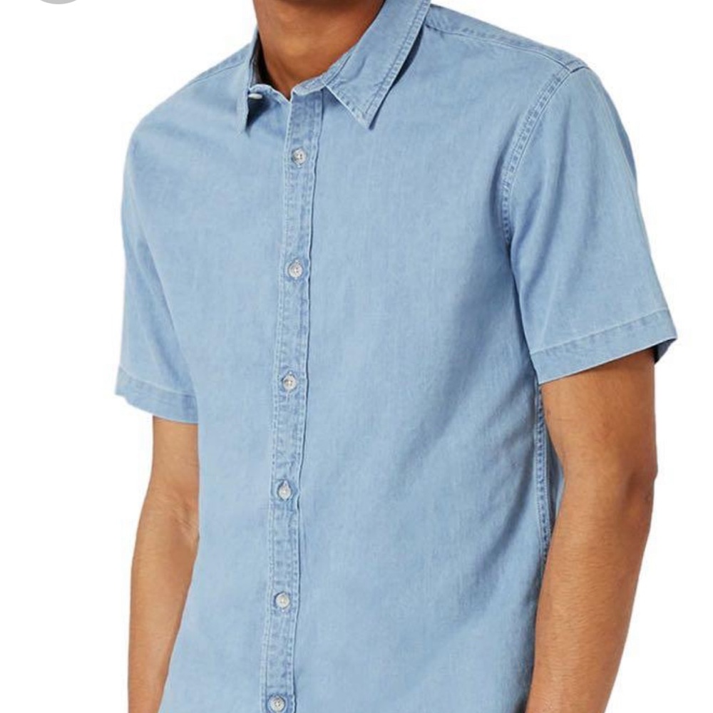 Blue Denim Short Sleeve Shirt